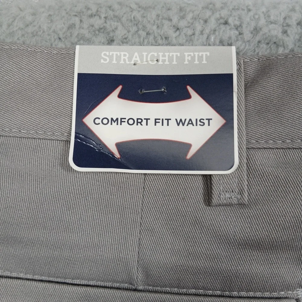 Wrangler Ultimate Khaki Pants Mens‎ 36x32 Tan No Iron Flat Front Straight NWT